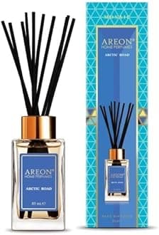 Areon Home Luxury Perfume Reed Diffuser + 10 Rattan Reeds, Arctic Road 85 ml