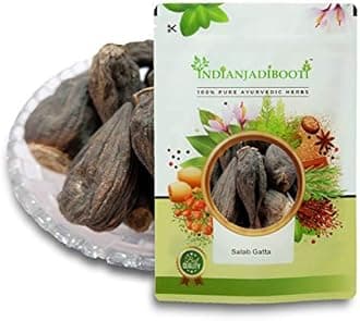 IndianJadiBooti Salab Gatta - Salam Gatta - Saalam Gutta - Saalab Gatta - Orchid Root, 250 Grams | (Pack Of 2)