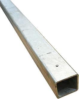 Galvanised Mild Steel Sections | Flat Bar | Square Tube | Rectangle Tube | Angle Iron (Square Tube - 40mm x 40mm x 3mm, 1500mm)