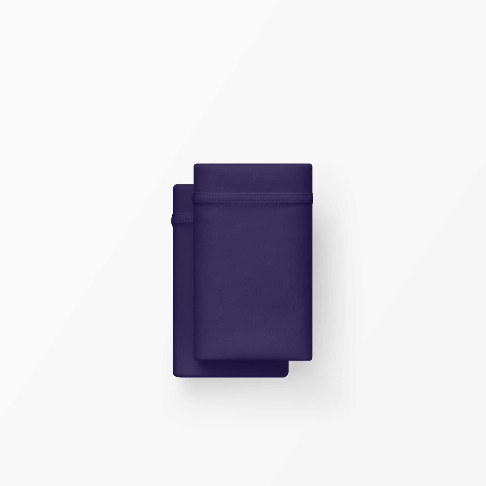 Purple SoftStretch Pillowcase Set Standard Purple Mattress Sheet Bamboo Pillowcase Moisture Wicking Deep Purple Dark Purple