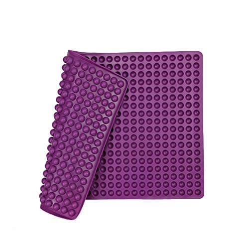 Silicone Baking Mat Cooking Sheets,Baking Molds,For Pets Non-stick, Fat Reducing Mats for Healthy Cooking 11.5 16 in (Purple-0.47 in)