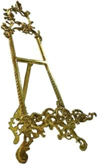 9"Cast Brass Display/Picture Easel Baroque Italian Style