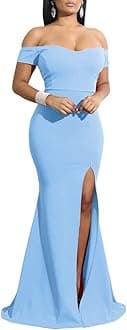 YMDUCHYMDUCH Women's Long Formal Party Dress