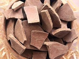 RED clay chunks natural for eating (food), 7 oz (210 g)