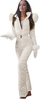 Canbebig Women Snow Suit One Piece Ski Suit Waterproof Warming Snowsuit Outdoor Sports Ski Jacket Ski Jumpsuit Winter Onesies