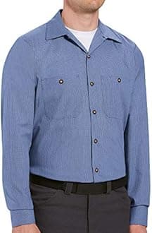 Red Kap Men's Industrial Lined Collar Work Shirt