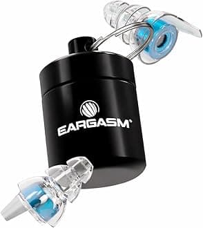 Eargasm High Fidelity Blue Earplugs for Concerts, Festivals, Musicians, DJs, Night-Life, Motorcycle Hearing Protection - Reusable Ear Plugs for High Fidelity Noise Reduction up to 21 dB