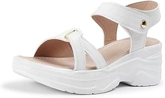 Women Casual Cream Wedges Sandal