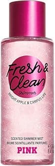 Victoria's Secret Pink Collection Fresh and Clean Shimmer Body Mist Women's Fragrance Perfume, 250 ml