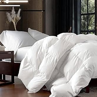 Luxurious Siberian Goose Down Comforter 1200 Thread Count 100% Egyptian Cotton 750 FP 1400g Solid White