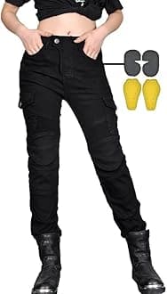 Women Moto Jeans Motorcycle Pants Motorbike Biker Trousers