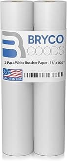 White Butcher Paper Roll 18"x150' - Peach Butcher Paper for Smoking Meat, and Butcher Paper Smoker - USA Made Butcher's Paper - Pink Butcher Paper Roll for Smoking