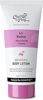 Anti-Aging Body Lotion with 4% Retinol, Niacinamide & Zemea | Skin Brightening Lotion | Body Lotion for Dry & Oily Skin | Fights Visible Signs Of Aging | Nourshes Skin 200ml