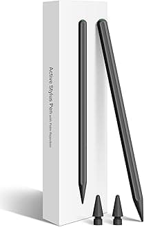 Stylus Pen for iPad with Magnetic Wireless Charging, Smart Ipencil 2nd Generation Compatible with iPad Pro 11 in 1/2/3/4, Pro 12.9 in 3/4/5/6, Air 4/5, Mini 6 Black