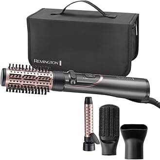 Remington Curl & Straight Hair Dryer, 3 Styling Nozzles: Conical, & Curling Styling Nozzle, Diffuser & 45 mm Round Brush to Straighten