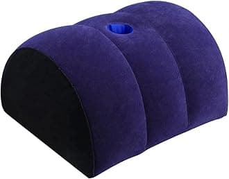 Inflatable Rocking Pillow, Bed Wedges & Body Positioner Pillow, Body Position Cushion, Surface Flocking for Sleeping Traveling Yoga (G-Shape)