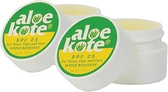 Aloe Kote SPF 25 Lip Balm Aloe Vera & Moisturizing Oils – Alcohol-Free, Hydrating, Healing, & Protecting – Aloe Up Lip Balm Sun Protection for Dry Lips, Nose & Ears – 2 Pack