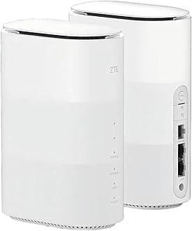 5G CPE Router MC801A,Fast WiFi 6 Up to 3.8Gbps 2 RJ45 Gigabit 1 RJ11 nanoSIM 2 x TS9 for External Antenna-White