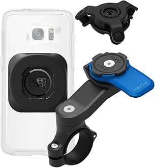 Quad Lock Handlebar Motorcycle Phone Mount Kit with Vibration Dampener and MAG Universal Adaptor