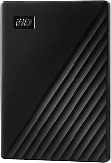 2TB My Passport, Portable External Hard Drive, Black, backup software with defense against ransomware, and password protection, USB 3.1/USB 3.0 compatible - WDBYVG0020BBK-WESN