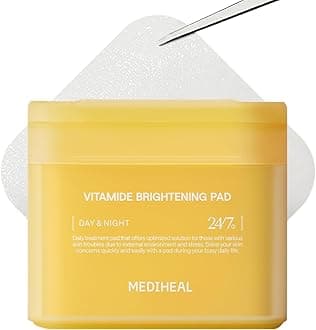 MEDIHEAL OFFICIAL Square Facial Toner Pads 100P (VITAMIDE) Wipe-off Pads Skin Care Korean Cosmetics