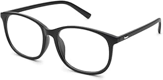 Jcerki Oversize Frame Nearsighted Glasses-3.50 Strength Short Sighted Men and women lightweight Myopia Spectacles