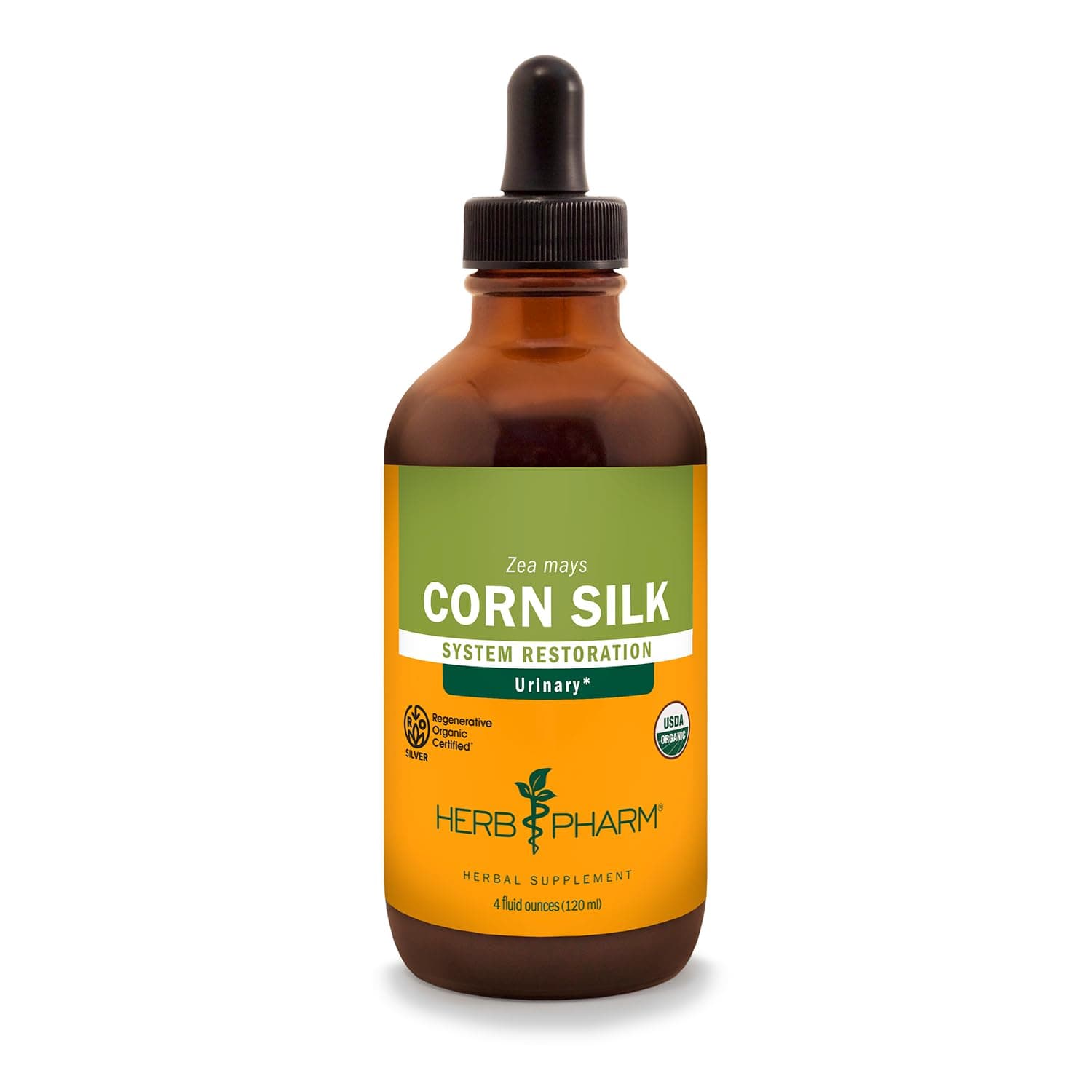 Certified Organic Corn Silk Liquid Extract for Urinary System Support - 4 Ounce