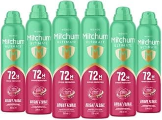 Women Ultimate 72H Aerosol Bright Floral 250ml (Pack of 6)