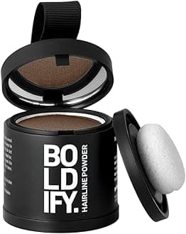 Hairline Powder (LARGE, 10g) - Root Touch Up Hair Color for Gray Coverage - Bald Spot Concealing Hair Powder for Women & Men - 48-Hour Stain-Proof - Light Brown