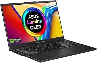 ASUS Vivobook Pro 15 OLED N650MV 15.6" 120Hz 3K OLED Laptop (Intel Core Ultra 9-185H, NVIDIA GeForce RTX 4060, 16GB RAM, 1TB SSD, UK Backlit Keyboard, Windows 11 Home)