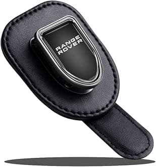 car Sunglass Holder Compatible with range rover alloy Leather Sun Glasses Eyeglass Hanger with car logo car accessories interior