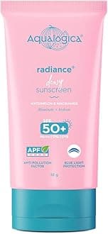 Radiance+ Dewy Sunscreen Gel SPF 50+ PA++++ | Lightweight texture for oily , combination , acne prone skin | Broad spectrum protection | In-vivo Tested | No white cast , Non greasy | For Men & Women | 30g