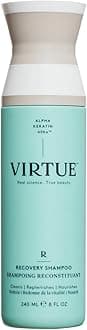 Virtue Recovery Sulphate-Free Shampoo with Keratin & Baobab Seed Oil | Gently Cleanses & Repairs Damaged Hair | Colour Safe | 240 ml