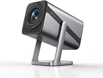 Official-Licensed丨20W Dolby Audio丨360°Adjustable Stand: Smart 4K Projector with WiFi 6 and 2-Way Bluetooth, Electric Focus & Auto Keystone, iWIMIUS 1080P Mini Portable Outdoor Proyector w/ HDMI ARC