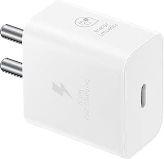 Original 25W USB Type-C Travel Adaptor Without Cable for Google Pixel, Xiaomi, Motorola, iPhone, Samsung Galaxy Tab S/A Series, Galaxy S10/M54/M55/A80/A90/S25/S24, White