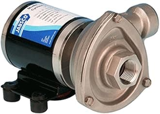 Cyclone Stainless Steel Centrifugal Pump - Ideal for Marine & RV Use - Handles Fresh/Salt Water & Antifreeze - Quiet, Anti-Clog Design - Low Pressure - Electric Water Pump