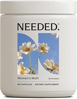 Multivitamin for Women with 23 Vitamins, Minerals and Antioxidants - Daily Womens Multivitamin - Vitamin B12, B6, D3, Choline, Calcium, Biotin, Magnesium, Folate and More, Citrus Scent Insert