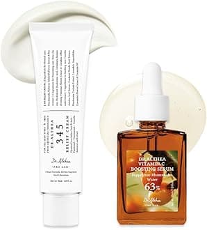 Dr.AltheaPost Acne Care Set (Boosting) | 345 Relief Cream & Vitamin C Boosting Serum | Soothing Recovery, Deep Hydration, Brightening, Lightweight Texture, For All Skin Types, Vegan, Korean Skincare