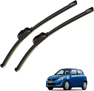Auto Hub Car Wiper Blade Compatible with Maruti Suzuki Swift (Model-2012-2017), Windshield Car Wiper Blades Maruti Swift - Set of 2 Pcs (D-21,P-19)