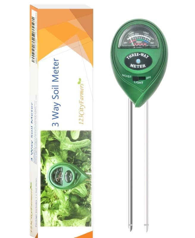 Soil Moisture Meter,Soil Test kit, Soil ph Meter, 3-in-1 ph, Light, Moisture Tester for Plant, Great for Gardening, Farming, Indoor, Outdoor, one Year Limited Warranty