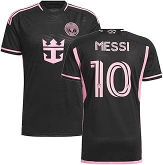 RJM Football Soccer Messi 10 Jersey Inter Miami Tshirt Black (Kids,Boys,Men)