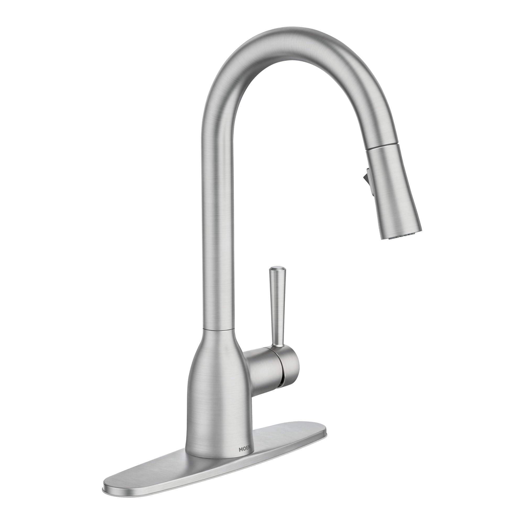 Moen 87233Srs Adler One-Handle High Arc Pulldown Kitchen Faucet With Power Clean, Spot Resist Stainless