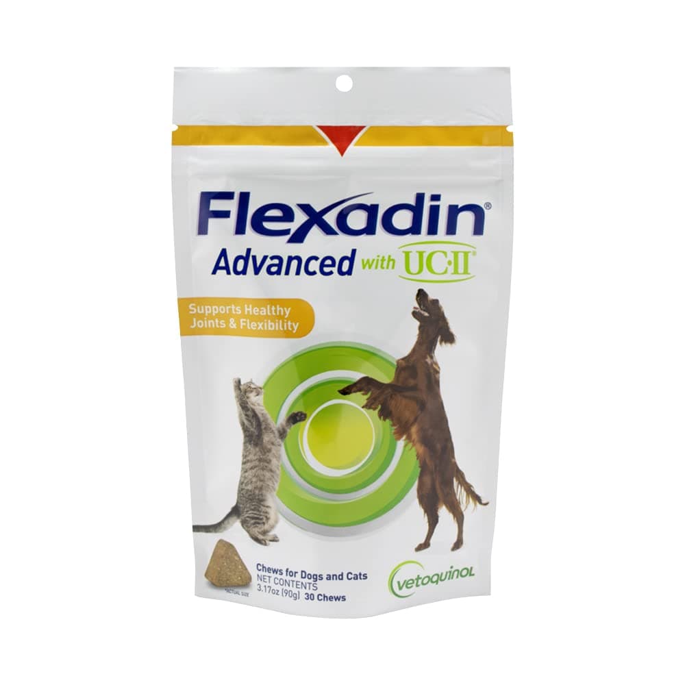 Vetoquinol Flexadin Advanced Chewable Tablets 30 Count Chews, 3.17 oz. by Vetoquinol