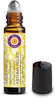 ASTHMA RELIEF BREATHE EASY - Suitable for Asthamatic people with High Blood Pressure. Aromatherapy Essential Oil Blend 10ml (0.33oz)