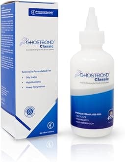 - GHOSTBOND Classic Hair Replacement Adhesive 5oz - Invisible Wig Bonding Glue: Water & Oil-Resistant, Non-Toxic, Strong Hold For Secure and Natural-Looking Poly & Lace, Wigs & Toupee Systems