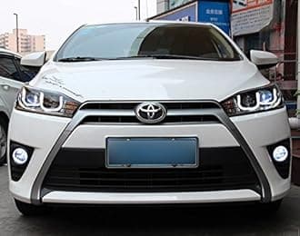 GOWE Car Styling for Toyota Yaris Headlights 2014-2015 New Yaris LED Headlight DRL Bi Xenon Lens High Low Beam Parking Fog Color Temperature:4300k;Wattage:35w