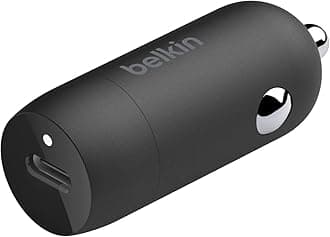 Belkin BoostCharge 30W Fast Car Charger, Compact Design with USB-C Power Delivery Port, USB Car Charger with Universal Compatibility for iPhone 16, 15, Samsung Galaxy S23, Note, Pixel and More - Black