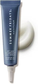 Jet Lag Overnight Eye Serum - Nourishing Undereye Treatment for Dark Circles - Helps to Hydrate, Smooth, Firm & Depuff - Enriched with Glycerin to Lock in Moisture (0.5 Fl Oz)