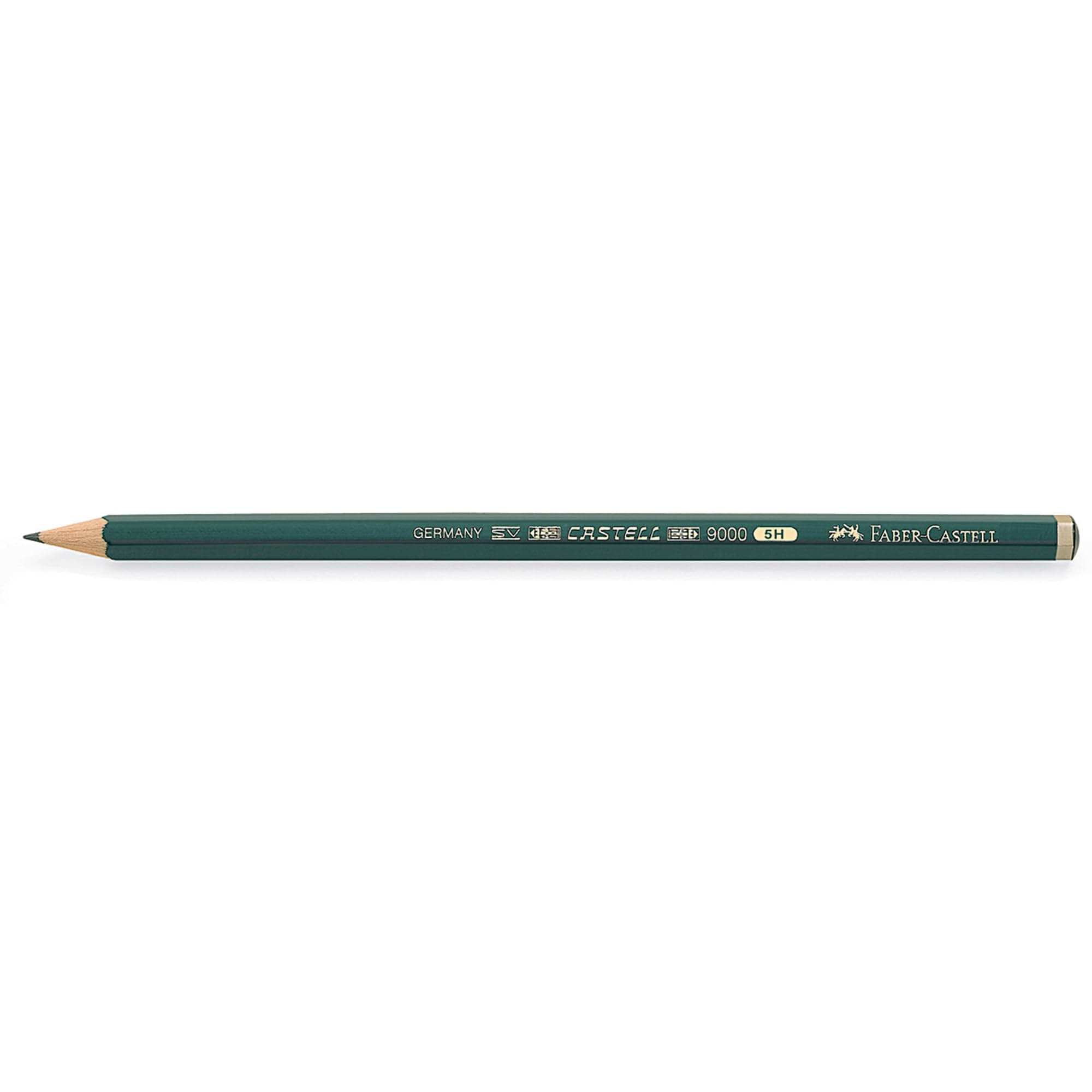5H Castell 9000 Graphite Single Pencil