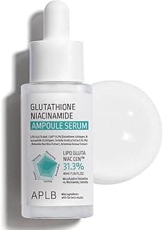 APLB Glutathione Niacinamide Ampoule Serum | LIPO GLUTA NIAC CEN™ 31.3% 1.35 FL.OZ/Korean Skincare, Long lasting moisturizing, Improve skin elasticity, Revitalize for gentle and improve skin texture